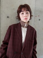 サーリー(SURLY)&nbsp;レイヤーボブウルフカットシースルーバングショコラブラウン