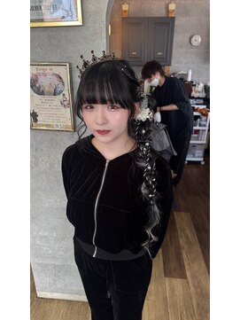 ヘアサロンラルガ 下曽根店(Hair salon Raruga) 成人式前撮りヘアセット サイド編みおろし