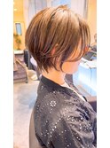 辺見えみりさん風ショートボブ・40代ショートボブ・神戸ボブ