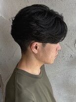 ニアウ 高崎店(Niau)&nbsp;メンズセンターパートニュアンスフェザーパーマ群馬高崎眉毛韓国