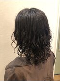 ラフなパーマスタイル