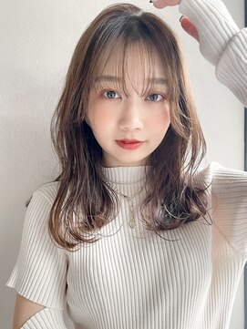 リヤン 表参道(lyann) 小顔黒髪オリーブグレーココアベージュミディアムクラゲヘアーa