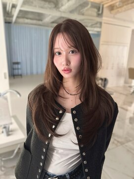 グレージュ/レイヤーカット/ハッシュカット/オリーブベージュ/栄