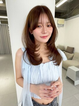 アンジェリカ 立町店(ANGELICA) ANGELICA ナチュラルベージュ ミディレイヤー 透明感カラー