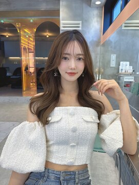 ロンド マーレ 天神大名店(Lond mare) 黒髪/オリーブグレー/小顔/ココアベージュ/レイヤーカット