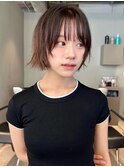 ショートボブ/ボブ/外ハネボブ/顔周り/グラデーションカラー