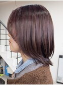 シークレットハイライト×ピンクブラウン
