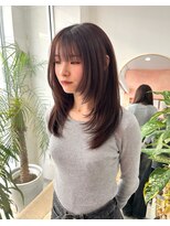 シラフ(SHIRAF)&nbsp;チョコブラウン×レイヤーカット