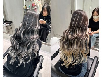 スイ 松戸(SUI)の写真/【100％最高級人毛】高品質×高技術のエクステでトレンドヘアを手に入れて！地毛と綺麗に馴染ませます。