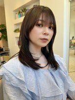 オン キャナルシティ博多前店(on) 【晴音】ミディアムレイヤー/顔周りレイヤー/30代