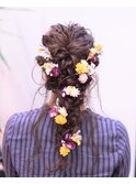 ダウンヘアアレンジ