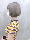 *【SUN】夏くすみカラーシルバーベージュボブ *