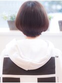 透け感大人可愛い小顔ひし形ショートボブ20代30代40代髪質改善