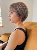 3Dカラーで仕上げる立体感小顔ショート