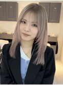 レイヤーカットハイライトショートヘアイルミナカラーオージュア