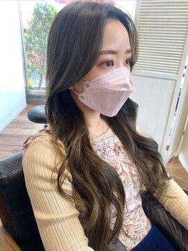 シエルバイアフロート(ciel by afloat) 〇大人可愛い 韓国ヘア オリーブベージュ ブリーチなし