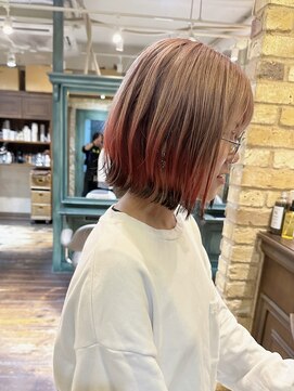 モナン(monan) テールカラー/ルーツカラー/ハイトーンカラー狐カラー裾カラー