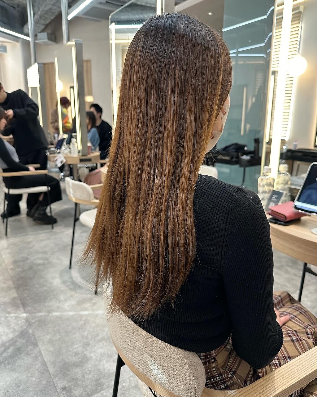 シークレットハイライト レイヤーカット グレージュ：L197135164