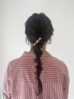 タイドヘア 茨木店(TIDE HAIR) 編みおろしヘア