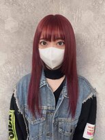 ティアム 渋谷店(Tiam shibuya)&nbsp;イメチェン/レッドブラウン/フルバング/似合わせカット