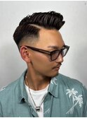 メガネとフェードはよく似合う