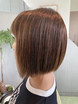 ヘアーメイク ナイス(Hair make NICE) 前下りぱっつんボブ