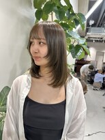 リル 茅ヶ崎(Liru:)&nbsp;【Rina】オリーブベージュ/黒髪/ボブルフ/ネビージュ/茅ヶ崎