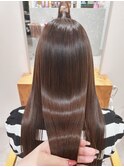 艶が出る髪質改善カラー・ピンクベージュ・美髪