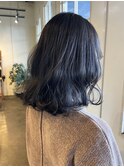 20代30代大人美人小顔ブリーチなし韓国ヘアアッシュブラック