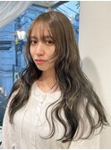 ロングヘア×韓国×オリーブアッシュ（表参道）