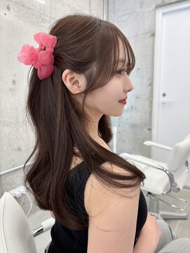 フォンズ(FONS) 韓国くびれヘア/顔周りカット/ショコラカラー/表参道/学割