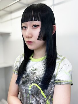 アルバム 渋谷パルコ(ALBUM) 姫カットストレートロング_F0824