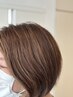 【自然な立体感】カット＋カラー＋ポイントハイライト　￥12000～