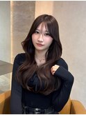 暗めカラー/韓国風巻き/レイヤーカット/髪質改善/縮毛矯正/銀座