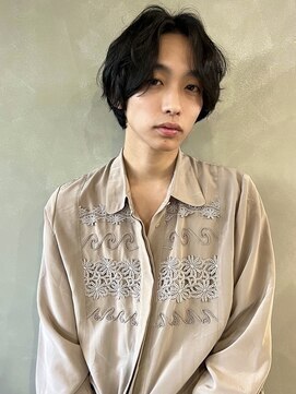 パーク(PARK) 【PARK】メンズセンターパート×シャドウパーマ