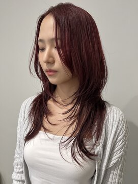 ヴィオラカラー(VIOLLA COLOR) ハッシュカット×レッド/小倉