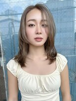 ボコカ(bococa) セミロングレイヤーベージュカラー