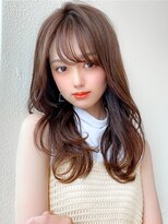 アフロート エル 錦糸町(AFLOAT L) 結んでもかわいいくびれセミロング × ミルクティーベージュ