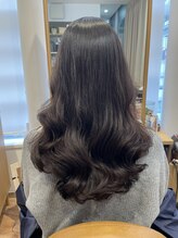 アピッシュ(apish 並木通り)&nbsp;くびれコテ巻き風パーマ