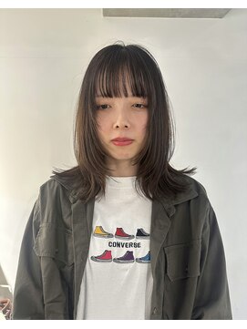 ロニカ 銀座(LOuNICA) 顔周りレイヤー/レイヤーカット/ワイドバング/髪質改善/イノア