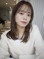 ヌヌ 渋谷 原宿 明治神宮前(nunu)&nbsp;レイヤーカットウルフカットボブグレージュオリーブべージュ