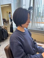 ソルバイシーループユナイテッド(soru by C-LOOP UNITED)&nbsp;大人美人丸みショートボブ白髪ぼかしハイライト川崎20代30代40代