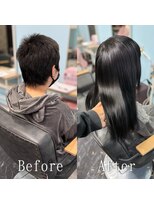 あるじゃんすー さいたま店&nbsp;コリアンブラック#シールエクステ#イメチェン#美髪#韓国#大宮