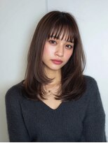 ラ ブーケ 大垣店(La Bouquet)&nbsp;ダークパープル/ナチュラルショート/ミルクブラウン/夏/大垣