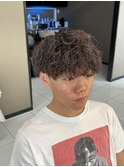 波巻きスパイラル　波巻きパーマ　シャドウパーマ　ピンパーマ