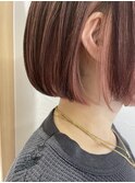 ボブインナーカラー