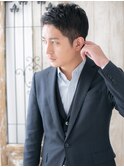 ビジネス爽やかアップバングツーブロックベリーショートd仙台!