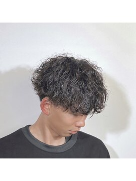 コネクトヘアデザイン バイ マツダ(CONNECT hair design by Matsuda) マッシュ　ツーブロック　波巻きパーマ　メンズパーマ