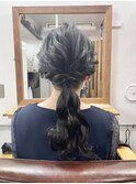 【ヘアセット】ローポニーアレンジ♪