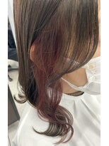 アオアクア バイ グルグル 小岩店(ao akua by GULGUL)&nbsp;ピンクイヤリングカラー×透明感カラー